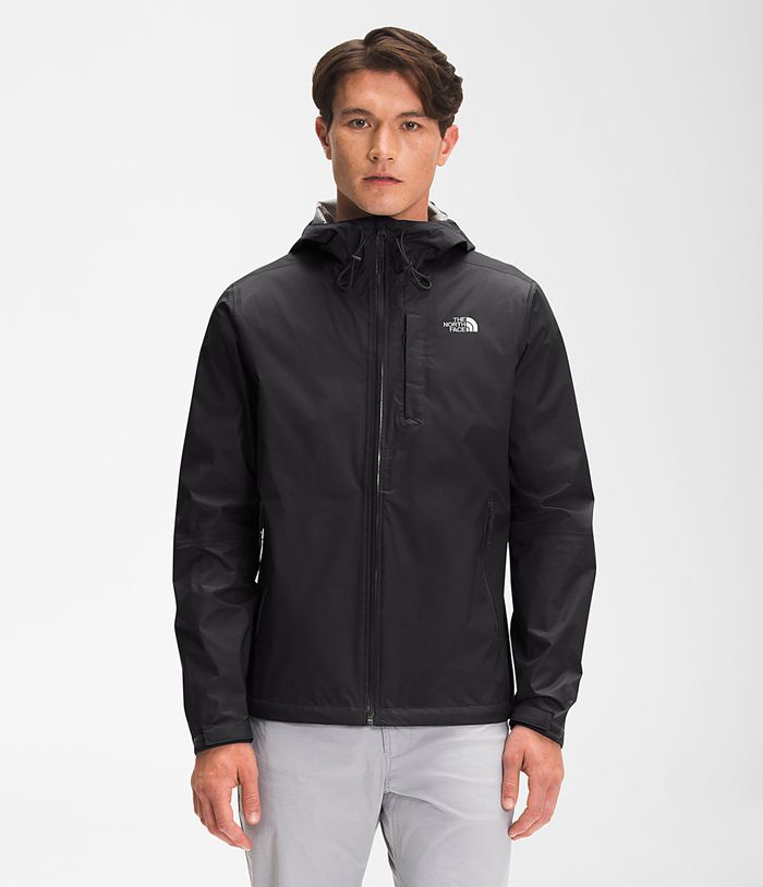 The North Face Mens Rain Jacket Alta Vista 016VEWSQF - Black